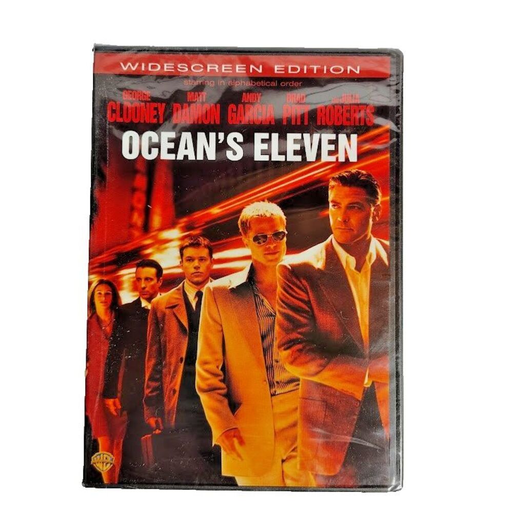 NEW Ocean's Eleven DVD Crime Movie 2002 Brad Pit Matt Damon Julia Roberts PG 13